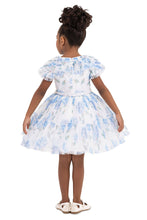 Load image into Gallery viewer, CLAIRE RUFFLED BLUE DRESS