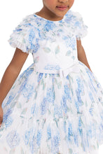 Load image into Gallery viewer, CLAIRE RUFFLED BLUE DRESS